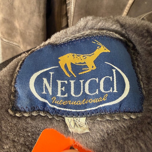 Neucci International Penny Lane Jacket Womens XXL Brown Leather Suede Shearling - Picture 7 of 12